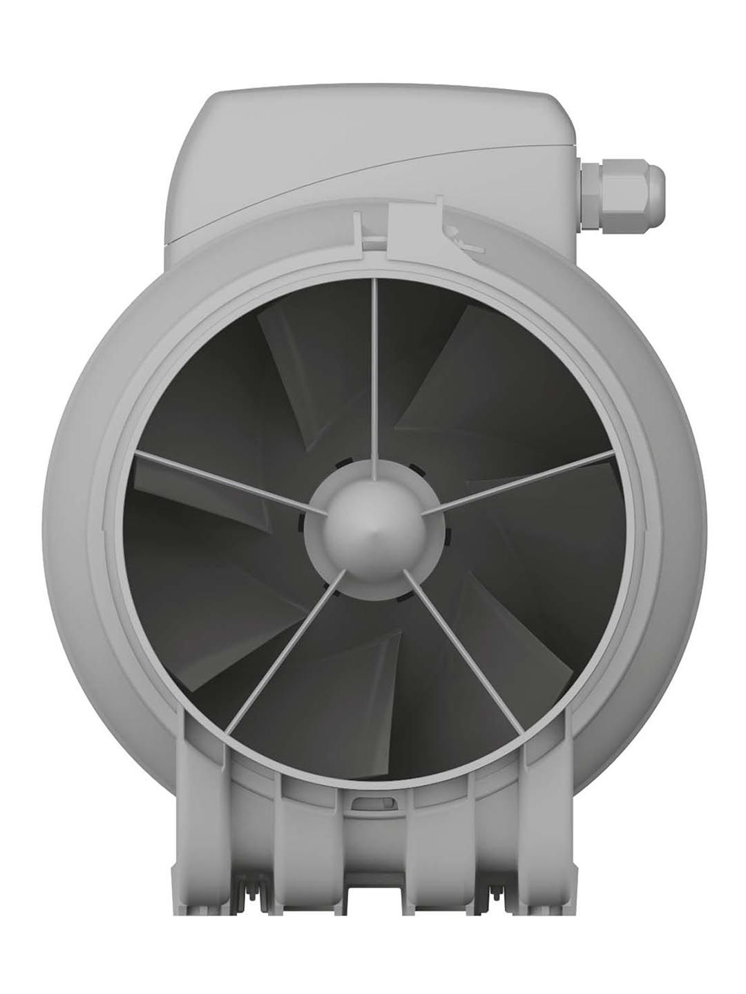 Вентилятор канальный TYPHOON осевой двухскоростной D150 пластик ERA PRO