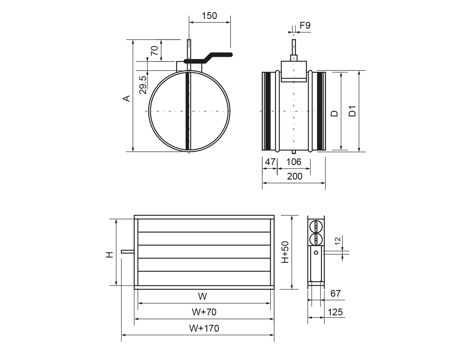 Клапан с приводом Ecoclima Pro Vent ECT VAL-T 315+P220
